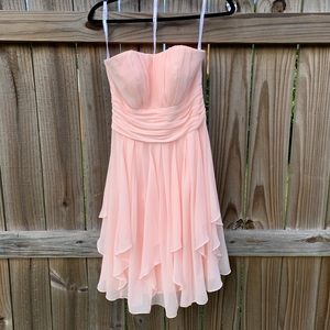 David’s Bridal Bridesmaid Dress in Blush